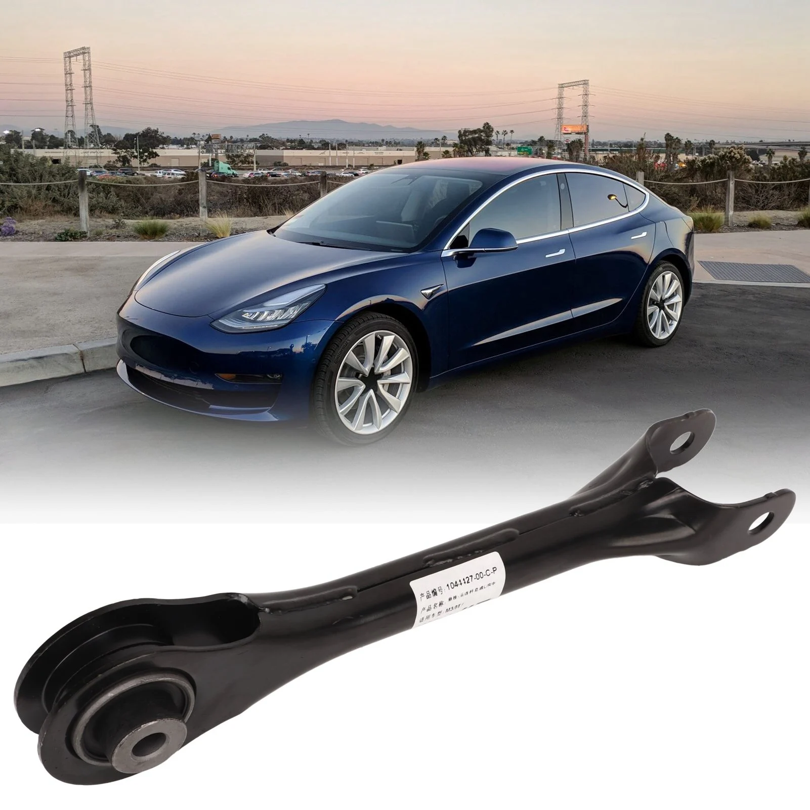 Lengan Kontrol Atas Kiri Belakang 1044427 00 C Pengganti Lengan Kontrol Link Belakang untuk TESLA MODEL 3 Lengan Kontrol Atas Kiri Belakang