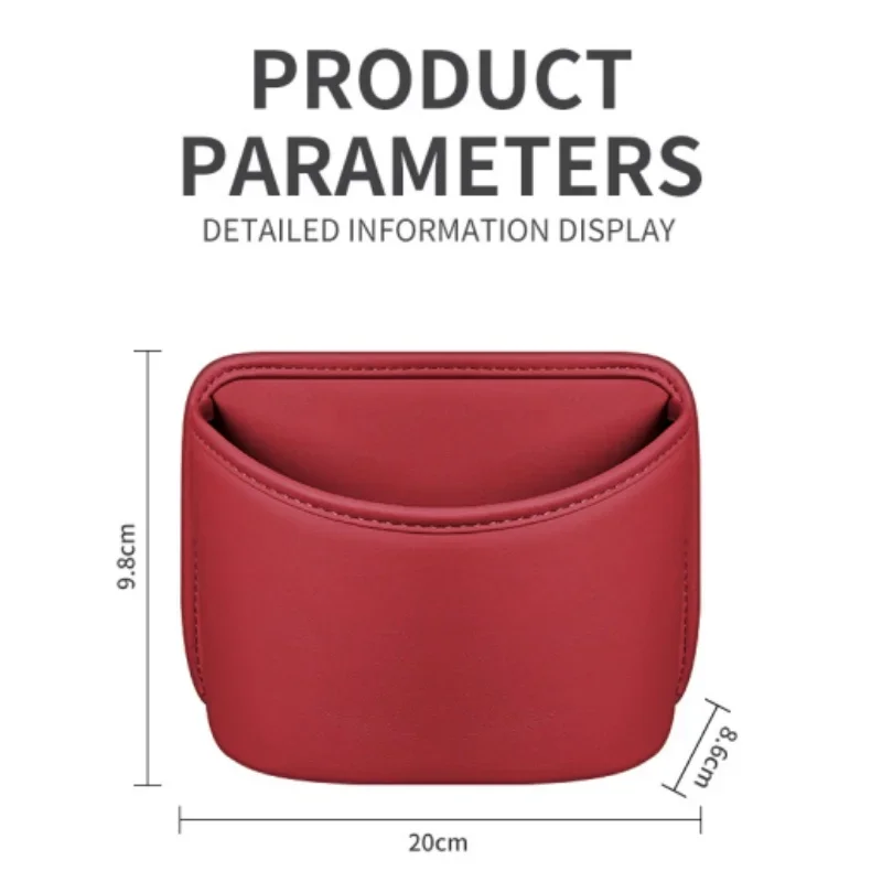 

Car Leather Storage Box Garbage Collection Box Door Seat Backrest Hanging water Cup Umbrella Storage Box Interior Supplies