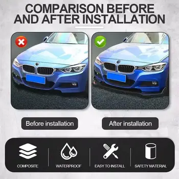 5件式通用汽車前保險桿唇擾流板車身套件ABS保險桿風刀唇擾流板通用汽車配件 6 最佳銷售 阿爾法羅密歐 147 唇 - №1