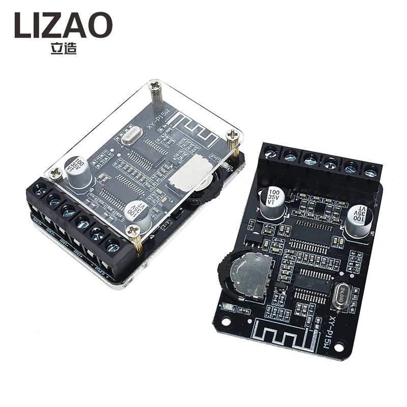 LIZAO Dual Channel Bluetooth Audio Amplifier Board 12V 24V 10W 15W 20W Bluetooth Receiver Module for DIY Speaker