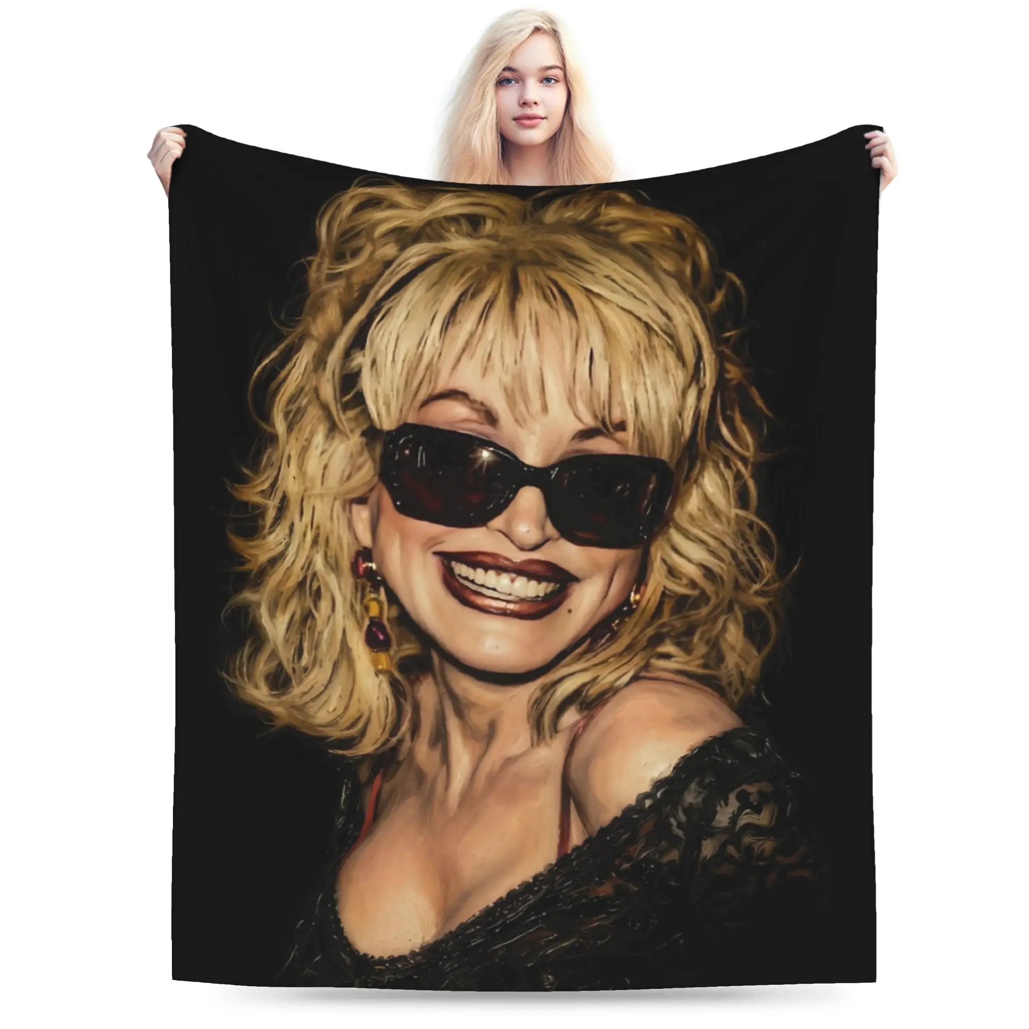 RIP Dolly Parton Blanket Super Soft Cozy  Throw Blankets for Sofa 50x60 Inch Multi-size Rug Piece