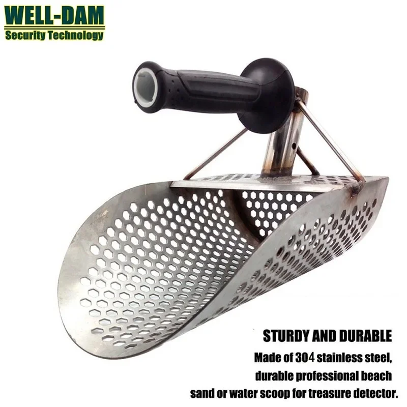 Hand Held Metal Detector Accessories Gold Digger Sand Scoop Shovel Stainless Steel Beach Sand Scoop