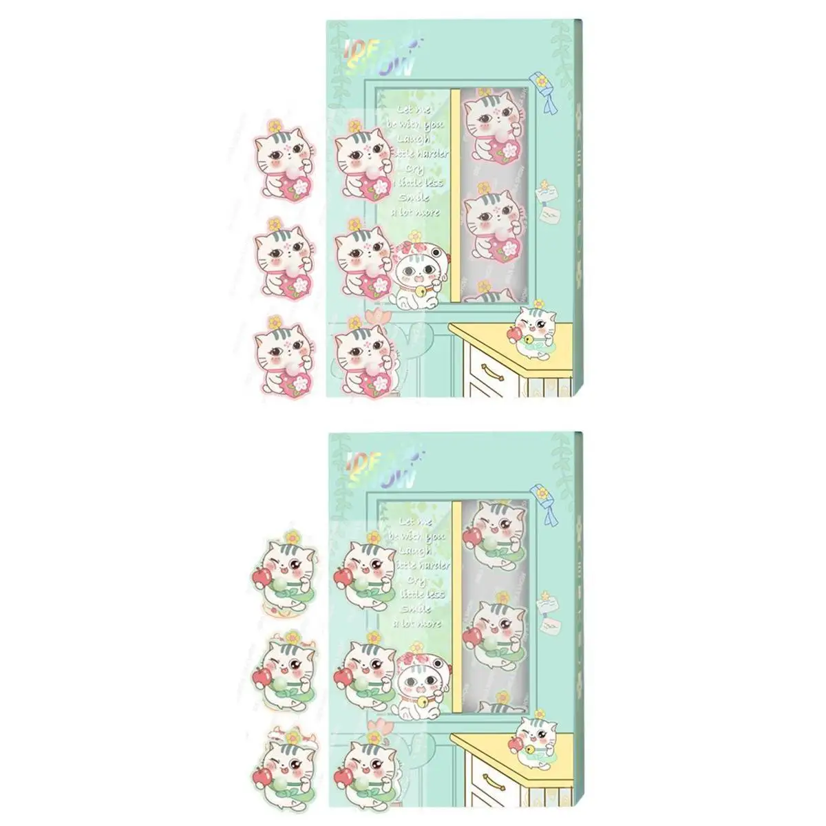 

60 шт. ароматическая наклейка, натуральное эфирное масло для толстой маски для лица, тема кошек