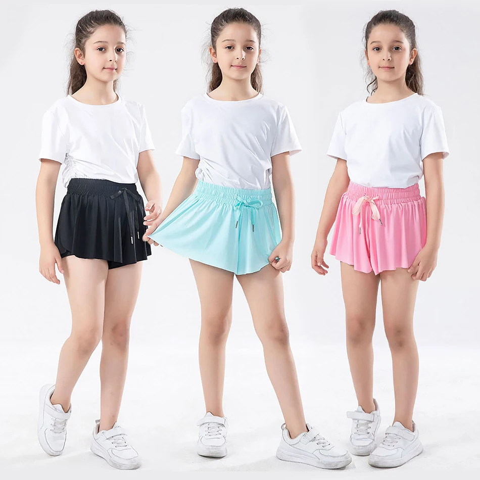 

Summer Hot Selling Kids Shorts Running Tennis Pockets Multiple Styles Multiple Scenes Sports High Waisted Shorts Girls Clothing