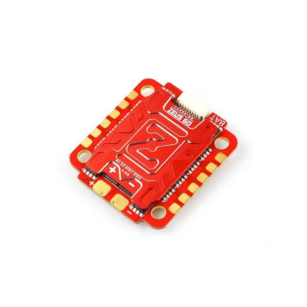 

HGLRC Zeus 60A BLHELI32 3-6S LIPO 4in1 ESC DSHOT1200 30.5X30.5mm for Zeus F760 STACK FPV Freestyle Drones DIY Parts