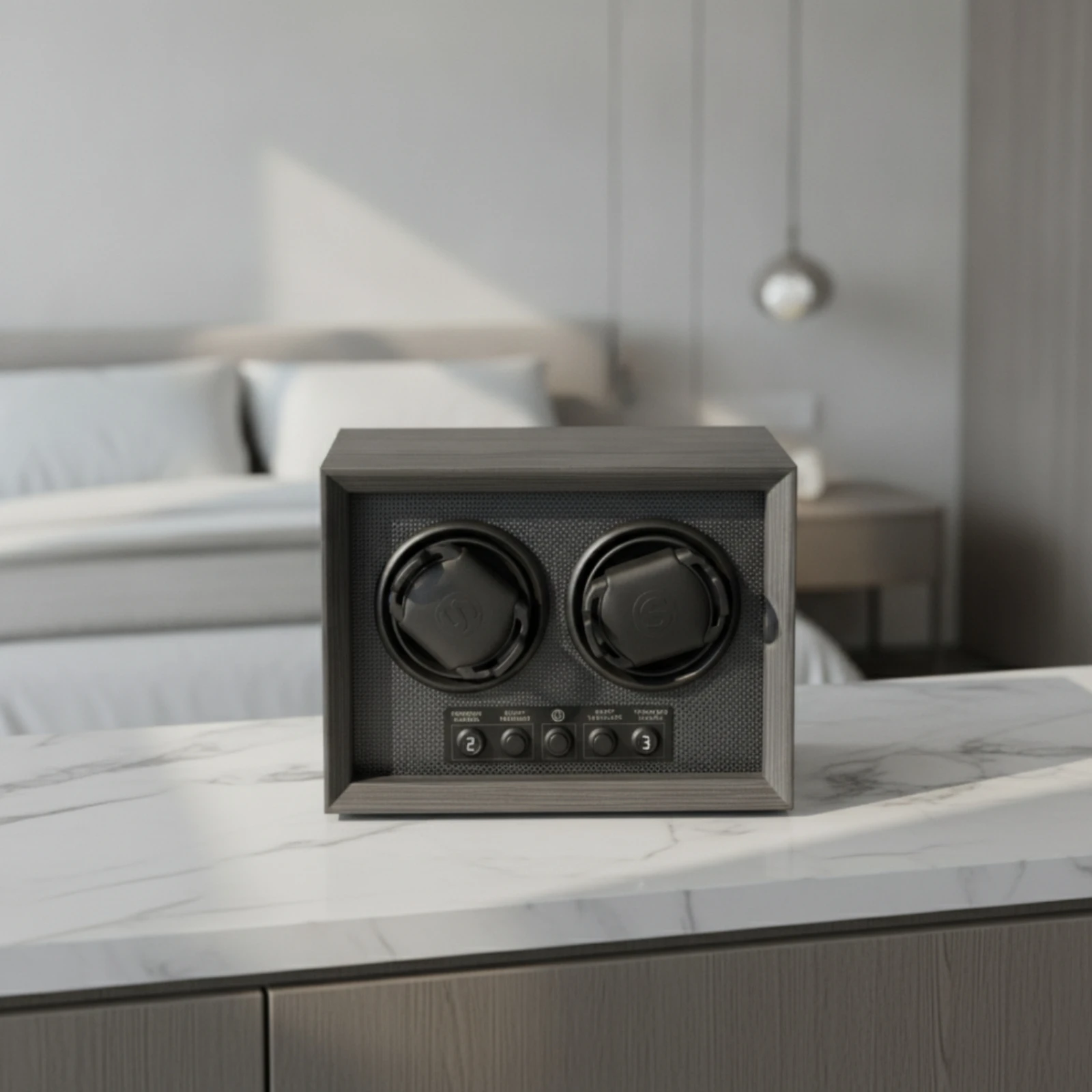 Watch Winder with Digital Display Self-Winding Automatic Watch Winder Appliance Quiet Adjustable for Dresser, Nightstand