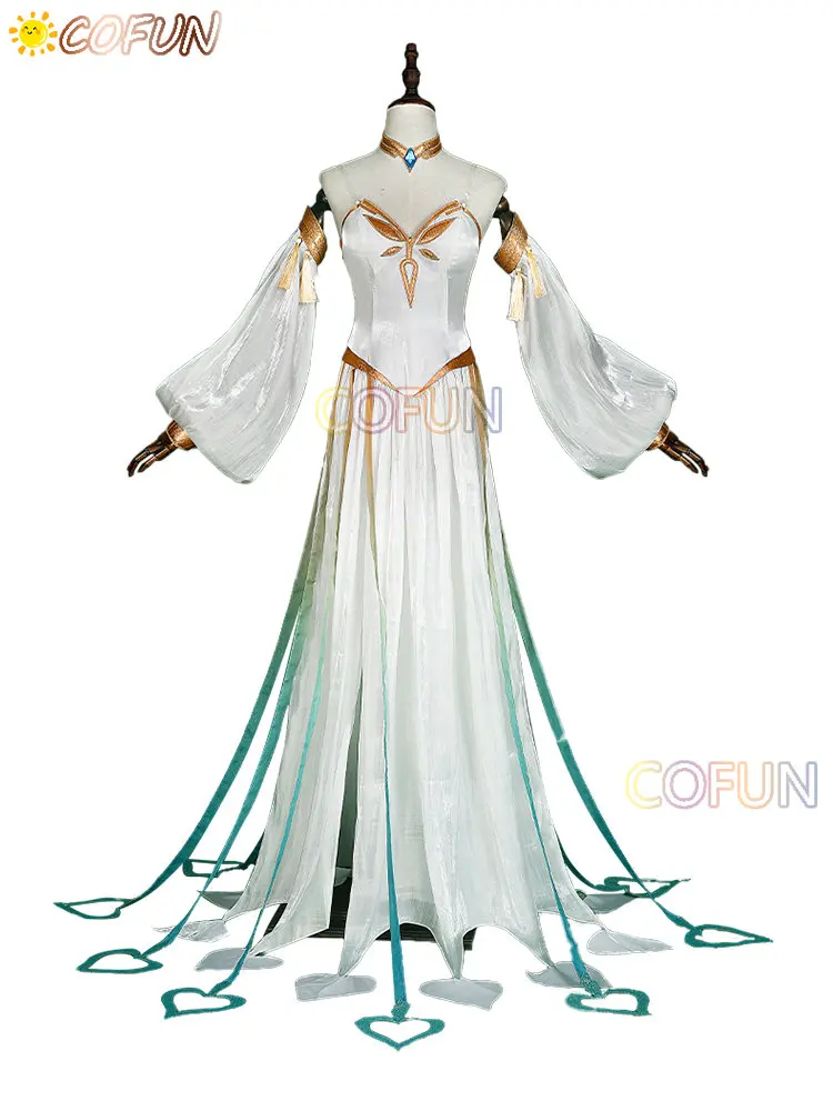 COFUN Genshin Impact The Greater Lord Rukkhadevata Cosplay Costume Gorgeous Dress Uniform Party Outfit Women Suit Game