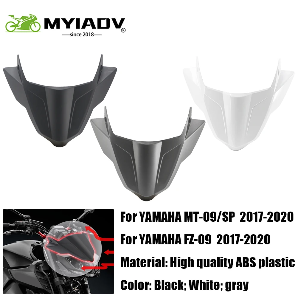 

For YAMAHA MT-09 MT 09//SP 2017-2020 FZ-09 FZ 09 Motorcycle Front Windshield Windscreen Accessories Wind Deflector Pare-Brise