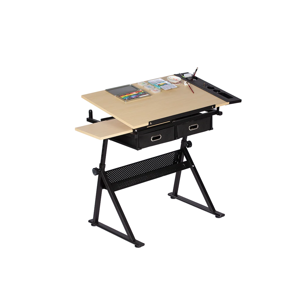 Altura ajustável Desenho Table para estudantes, mesa escolar e cadeira, Art Table, Hot Sale