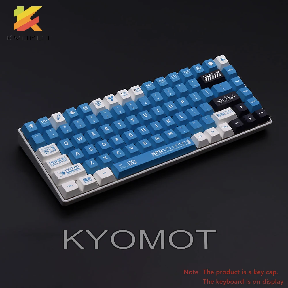 Imagem -06 - Kyomot-keycap Teclado Mecânico 151 Tecla Pbt Eva 00 Tema Perfil Cereja Coreano Sublimação de Tintura mx Switch Layout Diy