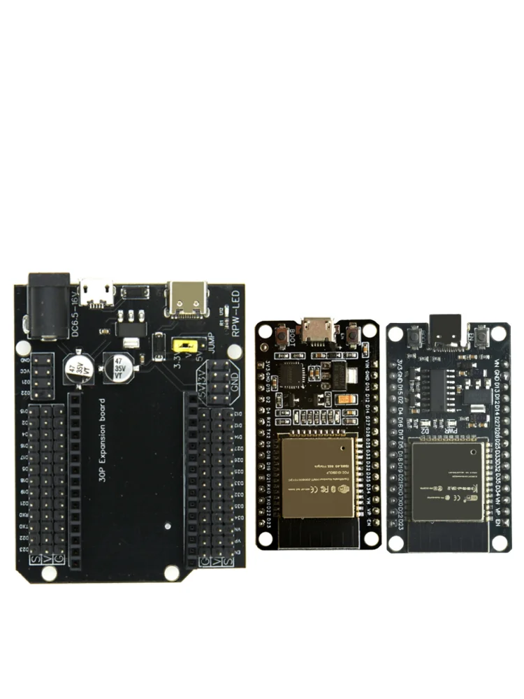 Für ESP32 DevKitC-32 Dev Board, CH340C WiFi BT Dual-Core-Modul, extrem geringer Stromverbrauch für ESP-WROOM-32 Erweiterungsplatine