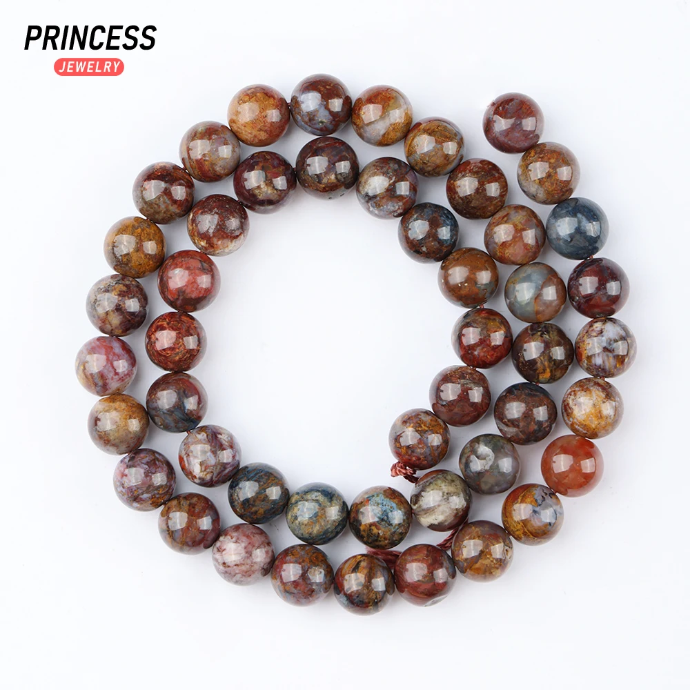 A++ Natural Pietersite Petrified Wood 4-10mm Loose Beads for Jewelry Making Wholesale Stone Beads DIY Accessories