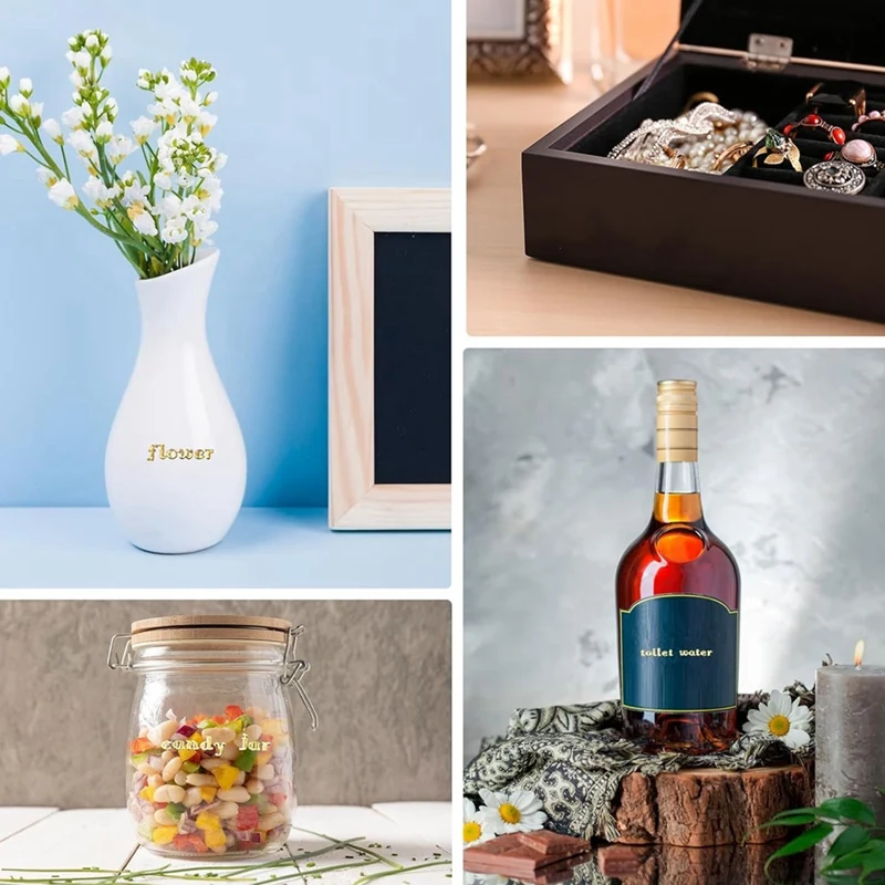 Juego de pegatinas de números del alfabeto, juego de pegatinas autoadhesivas de aleación con purpurina, Mini letras, resina epoxi, 9Mm, 6 hojas