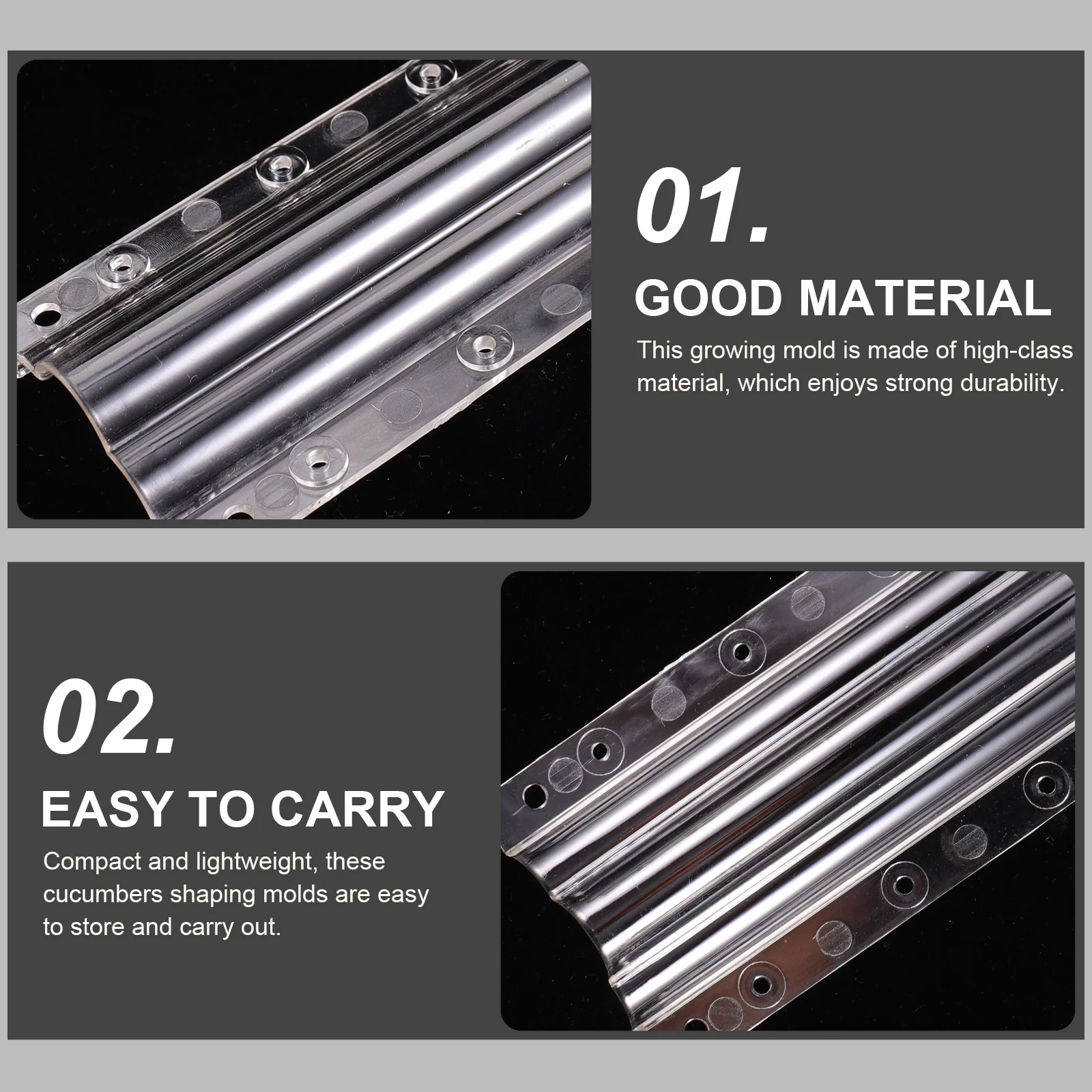 

2pcs Cucumber Growing Molds Clear Vegetable Shaping Kit For Gardening Fruit Growth Accessories Square Mold For Ginseng Gourd