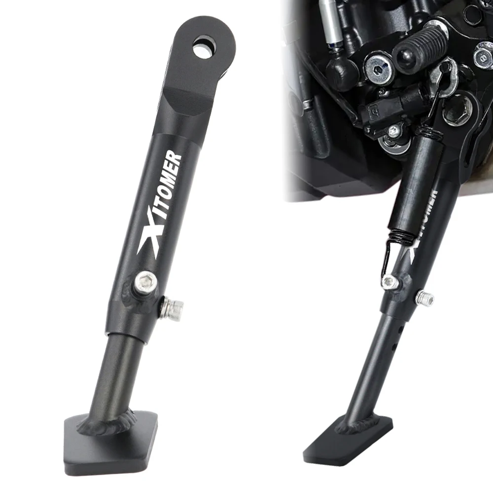 

Подходит для Yamaha MT09 SP 2021-2025 YZF-R9 2025 XSR900 TRACER 9 GT, регулируемая подставка для мотоцикла, боковая подставка, кронштейн для поддержки ног