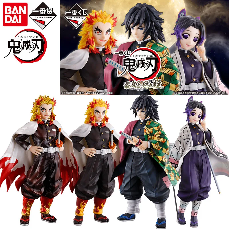 

Bandai Genuine Ichiban Demon Slayer Anime Figure Rengoku Kyoujurou Tomioka Giyuu Kochou Shinobu Action Toys for Kids Gift Model