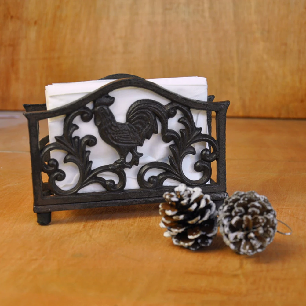 

Hollow Out Tissue Holder Cast Iron Napkin Dispenser Paper Towel St Bedroom Living Room Toilet Floral Design Eco Friendly