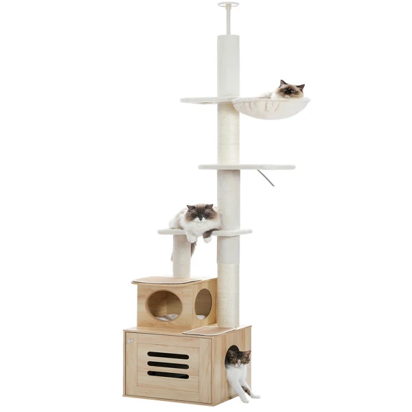 

Funny Cats Tree Condo House Scratching Posts for Cats Kitten Wood Multi-Level Tower Toys Jumping Climbing for Cats Fast Shipping