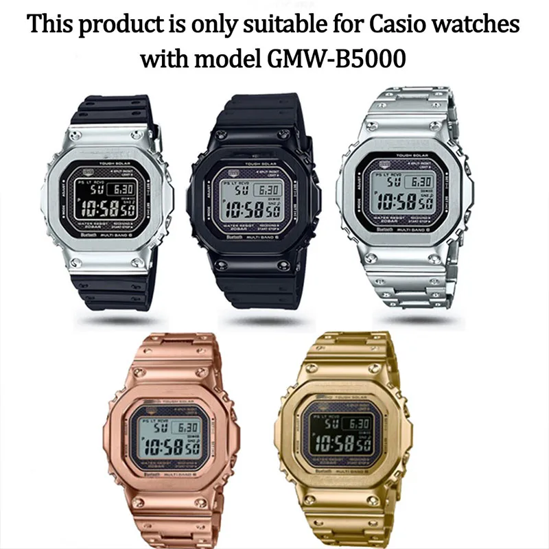 Resin Strap Suitable for GMW-B5000 Waterproof Replacement Bracelet Men's Rubber Pin Buckle Watch Accessories