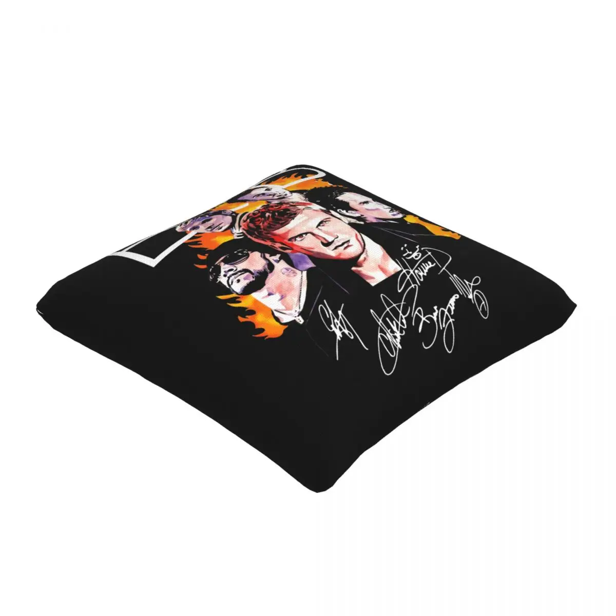 Thick Backstreet Boys Members Signatures Us Supplier Linen Pillowcase Throw Pillow Cover For Sofa Breathable Home Decorative