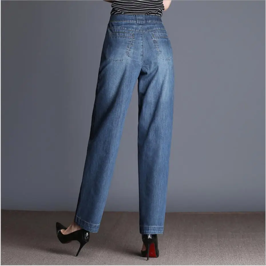 Harem jeans Mulheres retas 2023 outono Vintage Mulheres Jeans Soltos Cintura Alta Casual Lanterna Calças