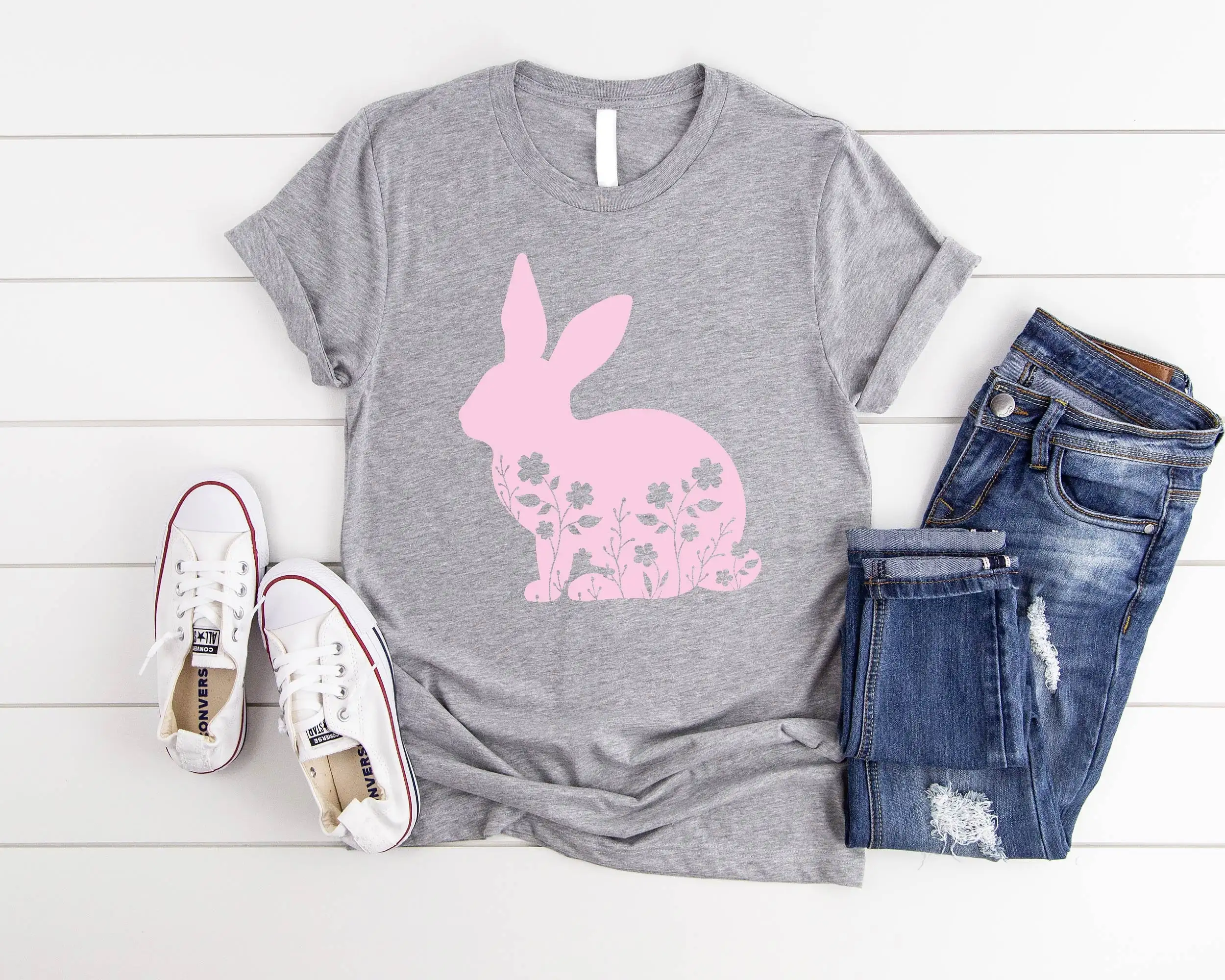 

Easter bunny T Shirt Day Happy Women For