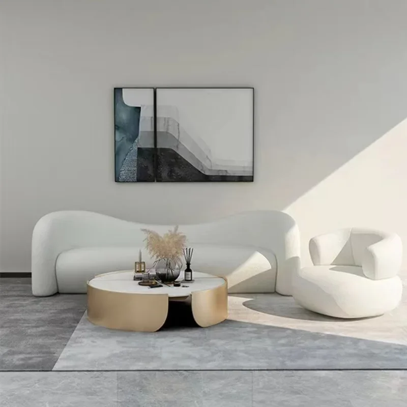怠惰なヨーロッパ北欧リビングルームソファラウンジフロアライト高級珍しいソファ快適なデザインソファインフレベールリビングルーム家具