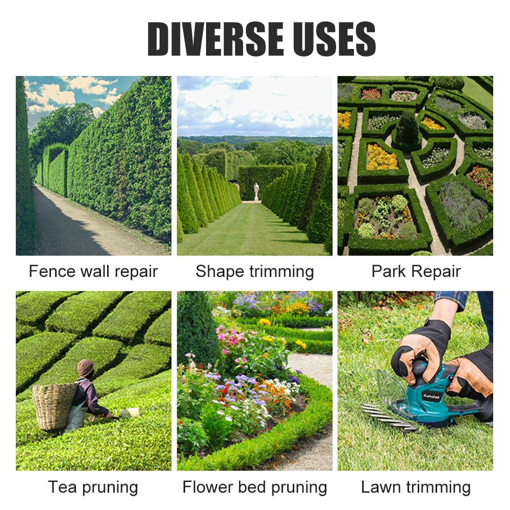 Kamolee 2 في 1 أداة تشذيب التحوط الكهربائية 20000 دورة في الدقيقة شجيرة الحديقة اللاسلكية إزالة الأعشاب الضارة تشذيب جزازة العشب المنزلية #3