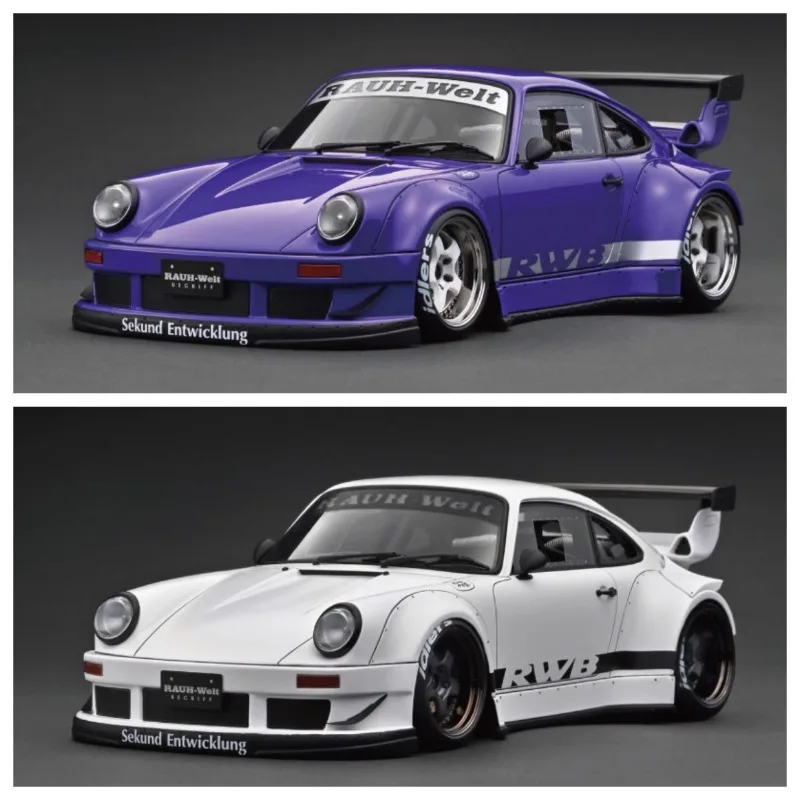 

In stock: 1:18 RWB 930 wide-body modified die-cast resin car model, boys' room decoration, adult collectible display item.