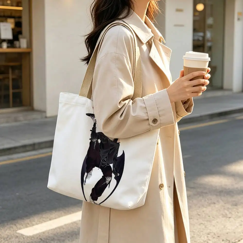 K-Korean A-Alien Stage Luca Print Canvas Tote Bag Handbag For Daily School Commute Casual Shoulder Bag