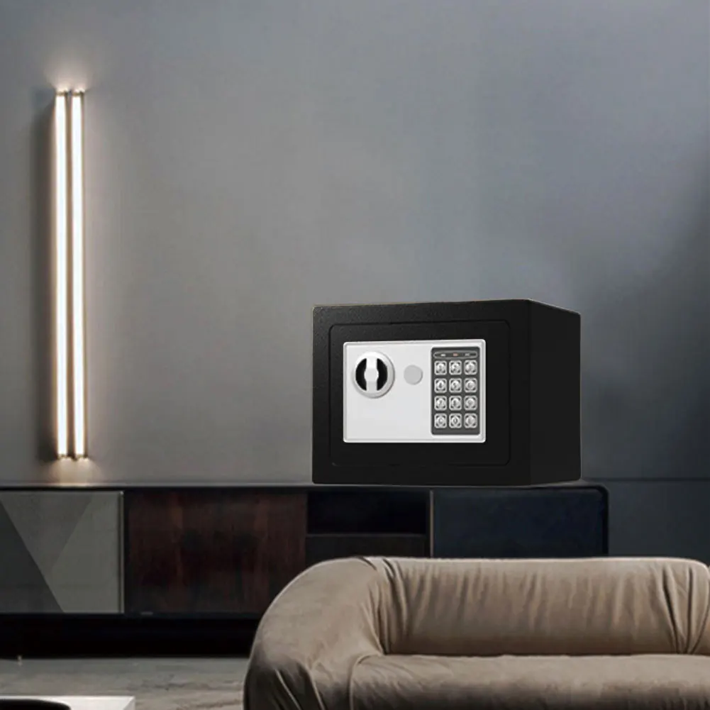 Electronic Security Box Lockable Household Money Bank Steel Password Security Box for Store Money Jewelry Document