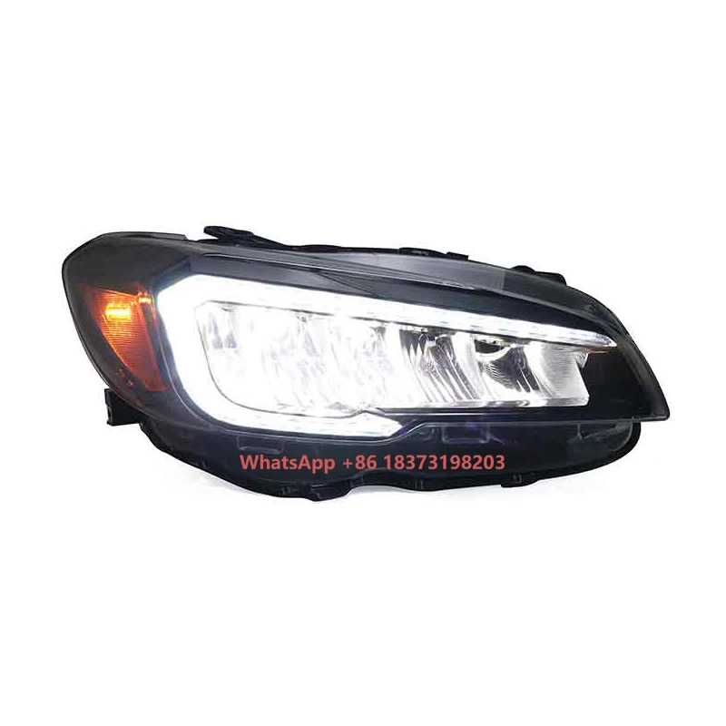 Full LED Headlights Head Light Lamp With Sequential & Welcome Breathing for Subaru Impreza WRX 2015 2016 2017-UP