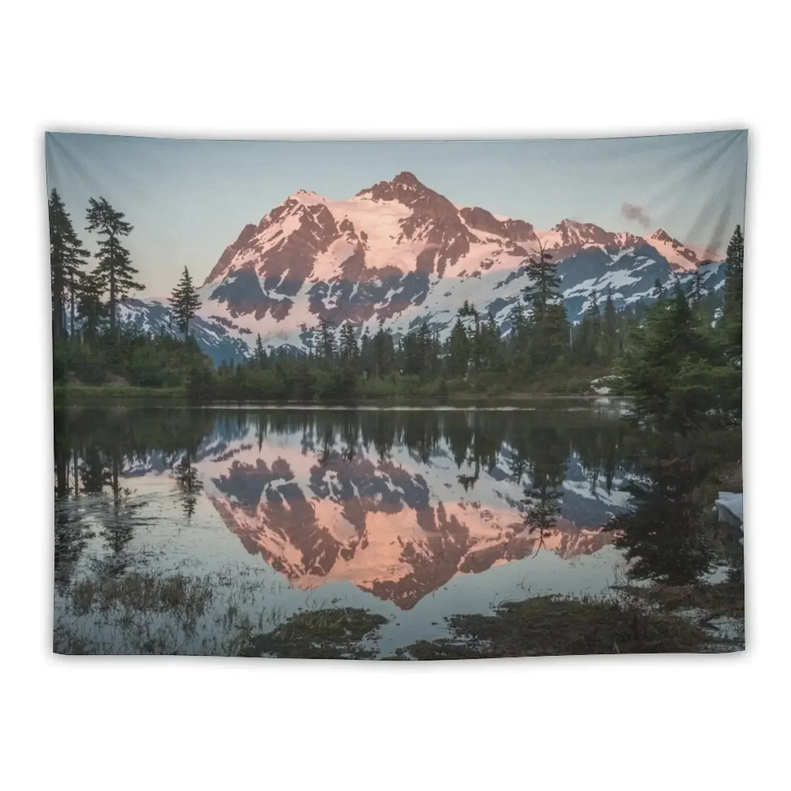 Shuksan Sunset Tapestry Decoration For Rooms Aesthetic Room Decoration Luxury Living Room Decoration Tapestry