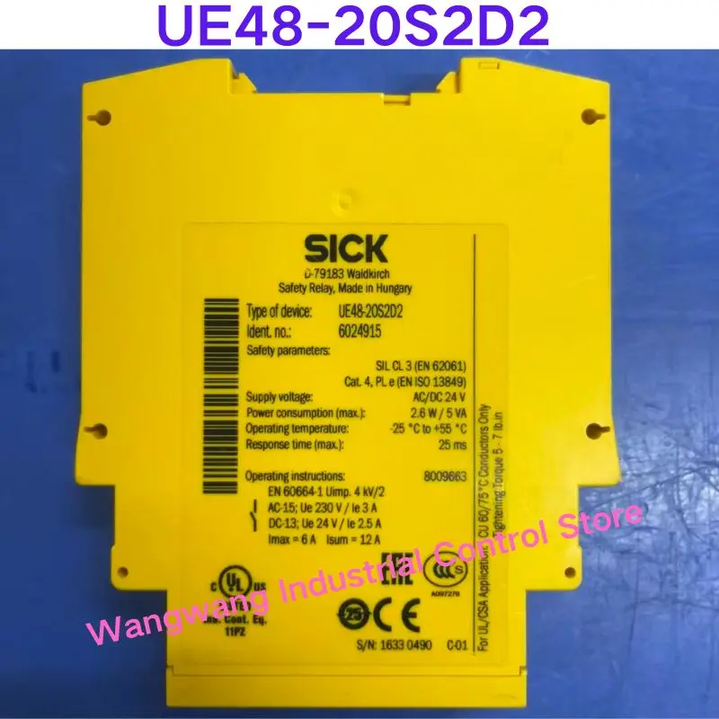 Second-hand test OK  , Safety relay UE48-20S2D2 Order number: 6024915