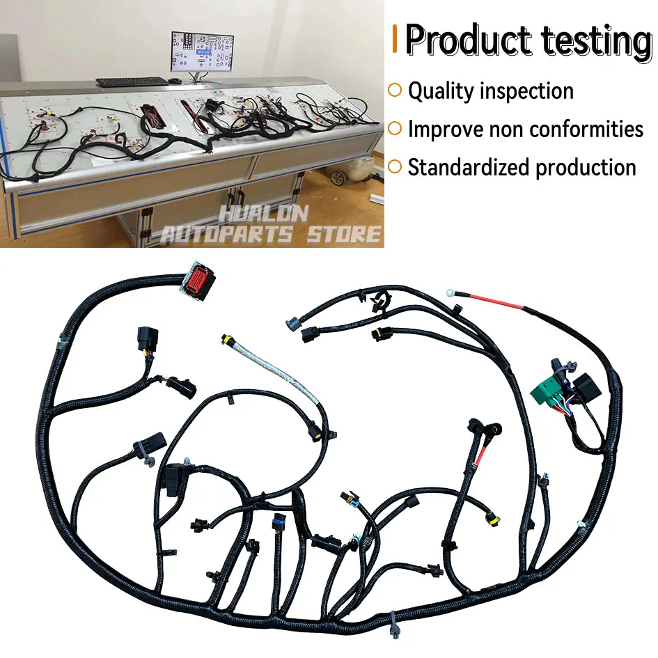 4C3Z-12B637-AA Engines Wiring Harness Compatible for Ford Excursion F250 F350 F450 F550 Super Duty 2004 9-23-03 & After 6.0L V8