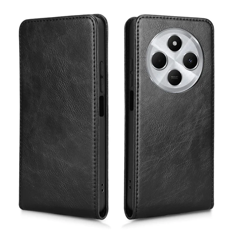 For Xiaomi Poco C75 4G flip up and down business wallet case for Redmi 14C 4G Redmi A3 Pro 4G Leather card slot Phone case