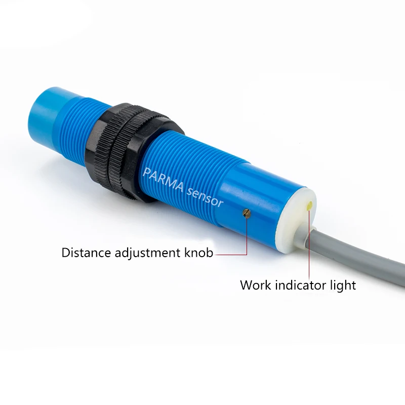 M18 capacitive proximity switch sensor NPN PNP normally open and normally closed output wire sensor
