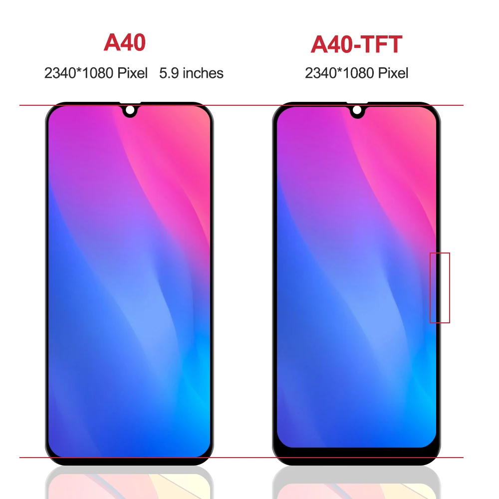 A40 para samsung 5.9''testado a405f a405 a405fm a405s display lcd tela de toque digitador assembléia substituição