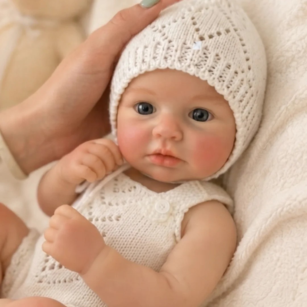 2 Sets Clothes /31cm Open Eyes LouLou bebe reborn de silicona Girl Dolls With Open Mouth Painted Skin Lifelike Newborn Doll