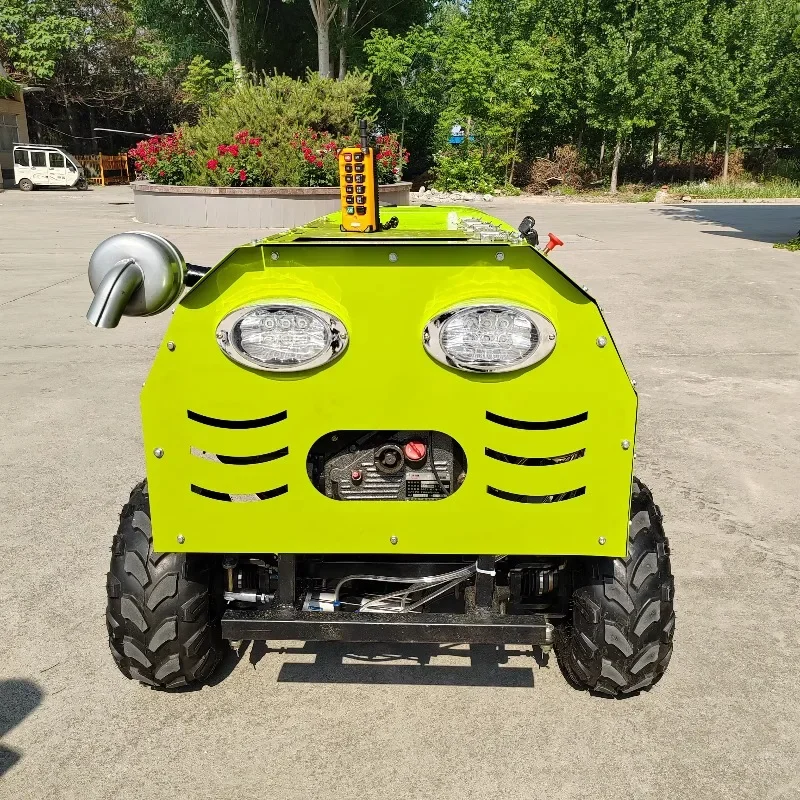High Automatic 4WD Orchard Farm Pesticide Sprayer Remote Control Car Pump Engine