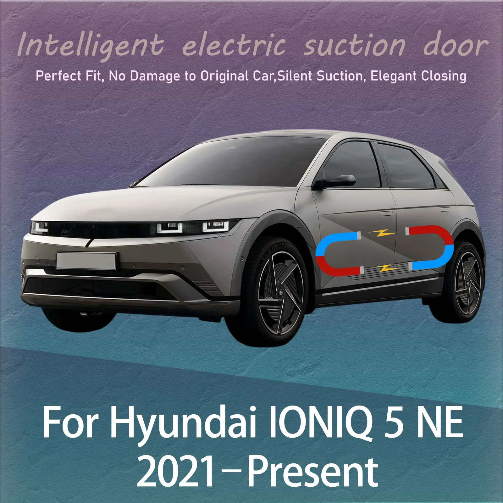 

Electric Soft Close Door Kit For Hyundai IONIQ 5 NE 2021–Now Auto Silent Anti-Slam Suction Door System Automatic Closing Latch