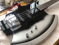 Electric Bass Guitar, Shaped Axe, 4 String,Rosewood Fingerboard, Chrome Hardware, High Quality Custom， Free Shipping