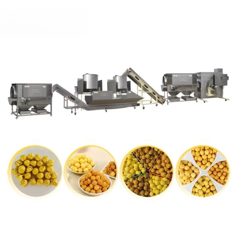 Industrial Hot Air Sweet Popcorn Machine Commercial Kettle Corn Popper Equipment Custom