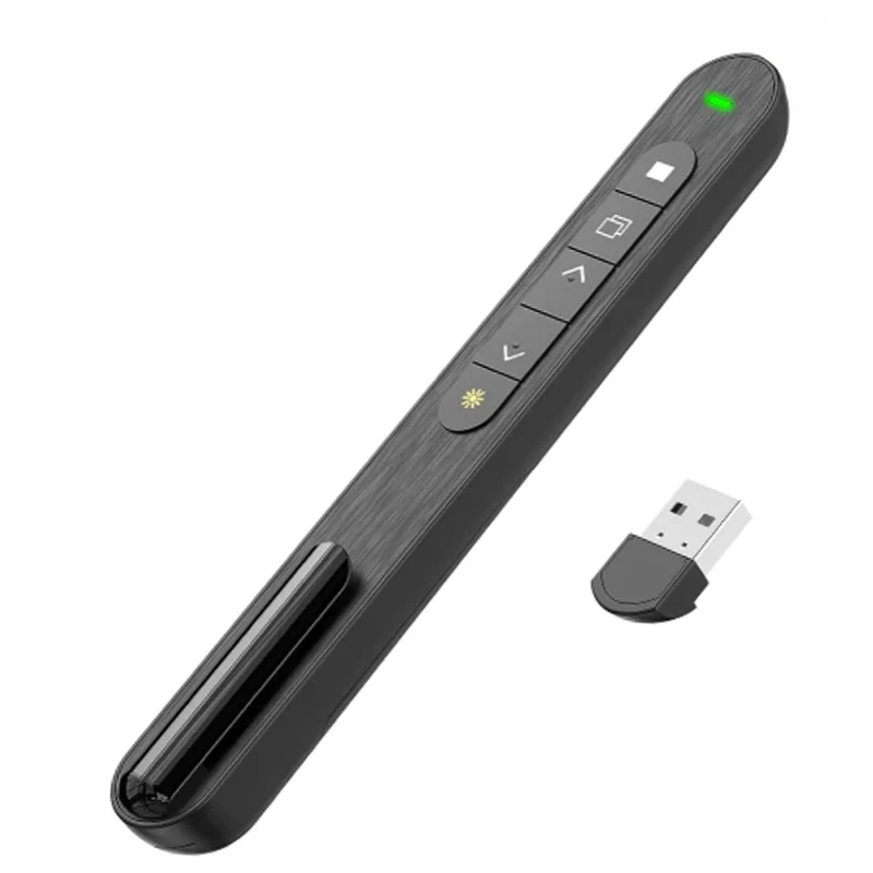 Wireless Presenter Pointer Flip Pen RF 2.4G USB Smart Page Red Light Turning Pen For PPT Powerpoint Presentation Slide Advancer