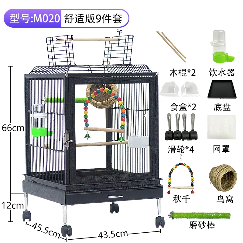 Hamster Bird Cage Shelter Accessories Hammocks Perches Bird Cage Decoration Quail Pet Jaulas Para Pajaros Bird House Garden