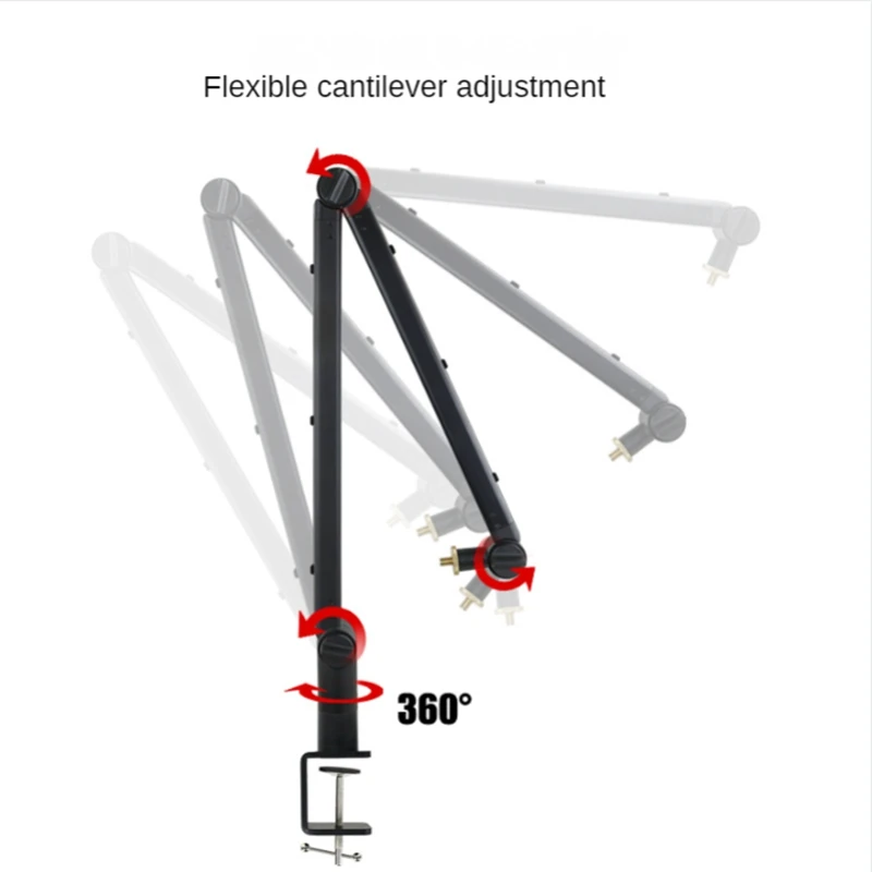 قوس ناتئ من الألومنيوم بدون نابض ، قوس تثبيت ذراع تعليق قابل للتعديل ، سبائك الألومنيوم للتسجيل ، النمط العادي