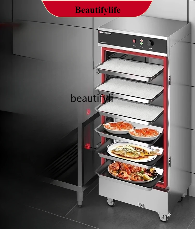 

E132 Rice Steamer Commercial Electric Steam Box Electric Heating Food Steamer Cart Steam Buns Furnace Steamed Bread Automatic Ti