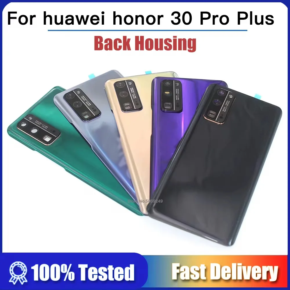 Back Battery Cover For Huawei Honor 30 Pro Plus +  Rear Panel Door back Housing Case for Honor30Pro Battery Cover with lens