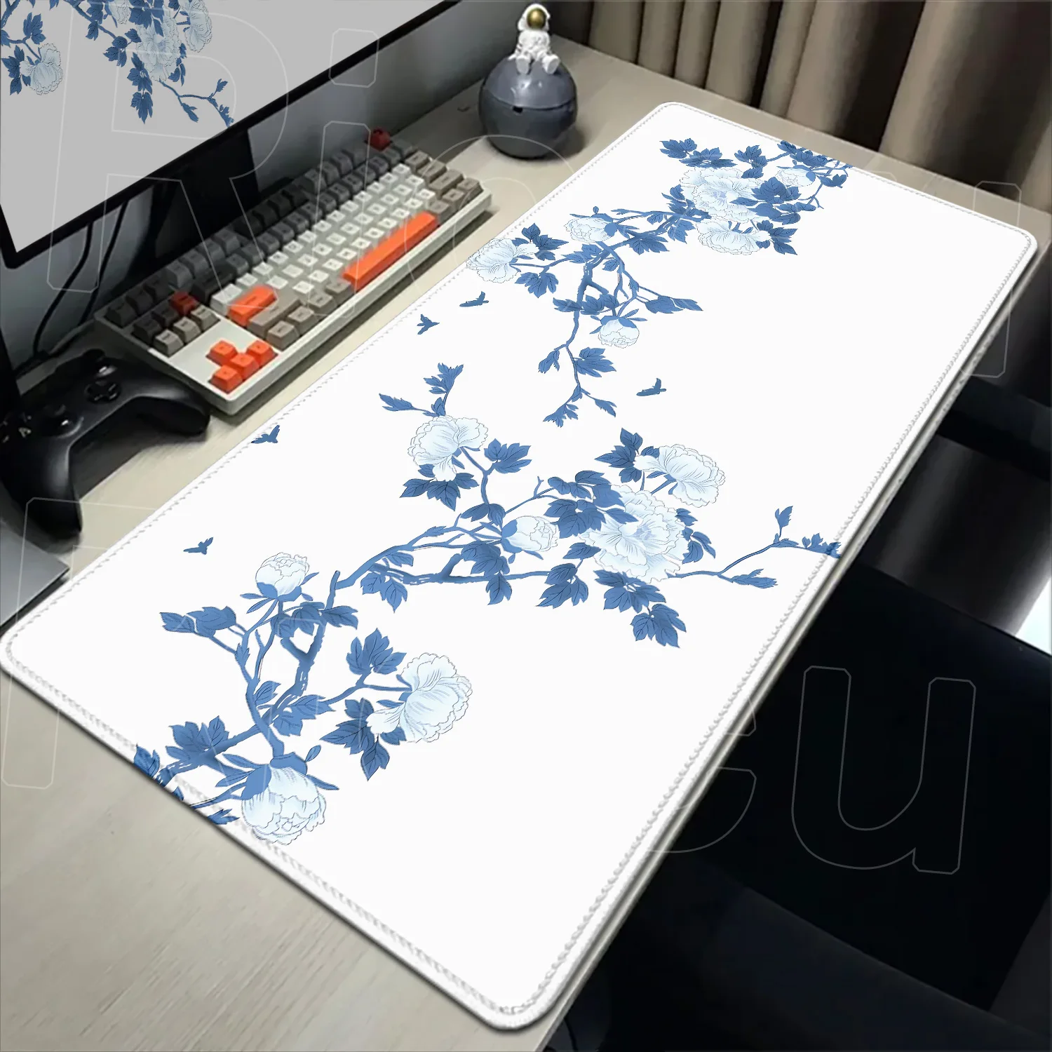 Cute Anime Mouse Pad Japanese Style Cherry Blossom Larger Flower Xxl Gaming Laptop Computer Desk Mats Accessories Office Carpets