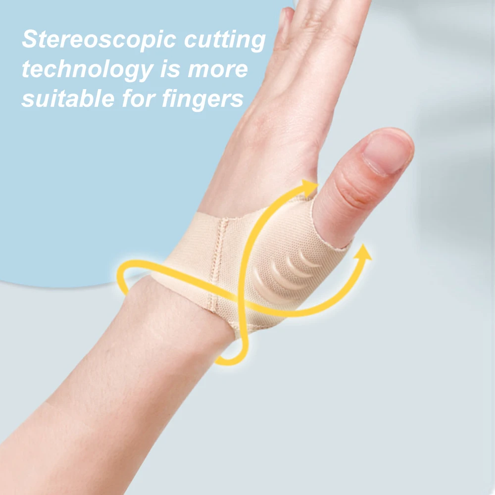 Verstellbare Daumen-Handgelenk-Bandage, Kompressionsmanschette zur Arthritis-Schmerzlinderung, Schutzunterstützung, Hochelastisch, Schienenhandschuh, 1 Stück – Detail 5